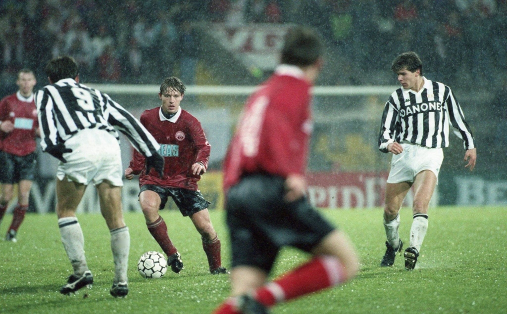 Jørn Karlsrud mot Juventus.